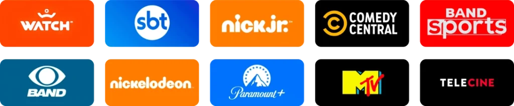Canais da base Watch, Paramount+, MTV e Telecine